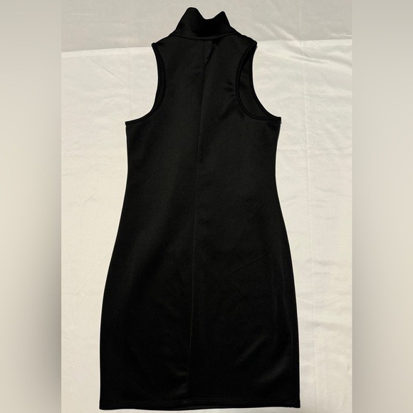 (S) WILD FABLE Sleeveless Black Form Fitting Mock Turtleneck Mini Dress - Picture 2 of 10
